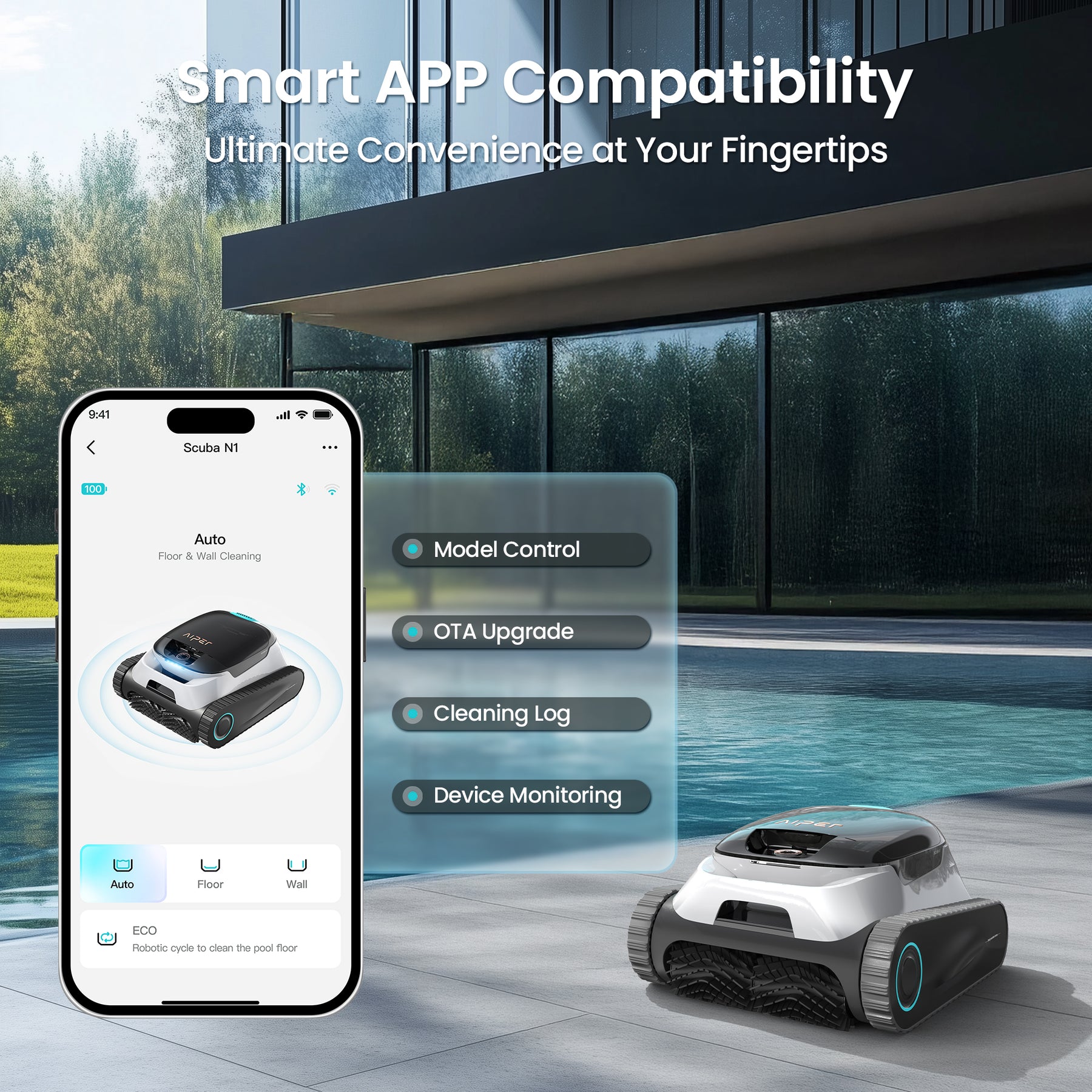 Aiper Scuba N1 Plus Cordless Robotic Pool Cleaner