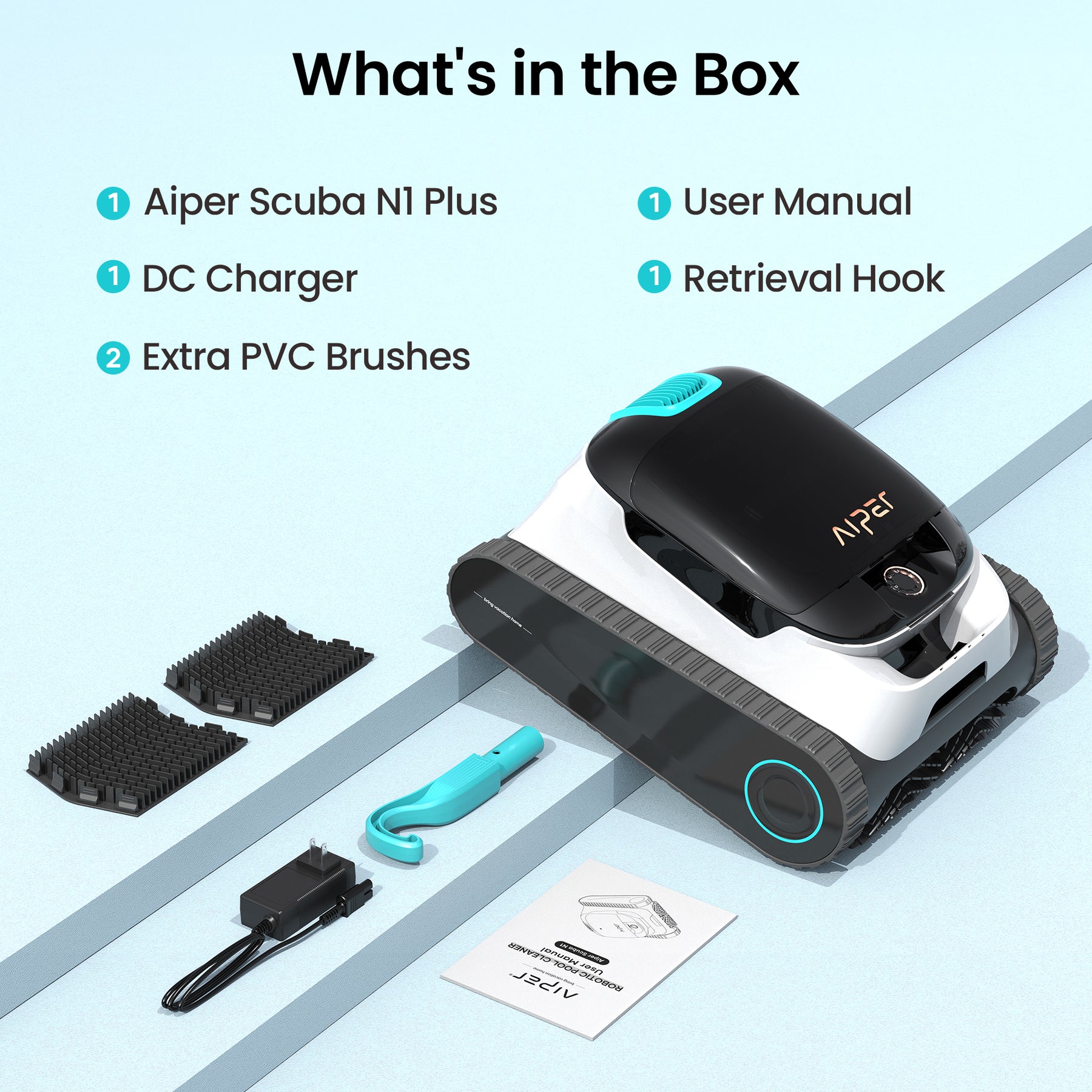 Aiper Scuba N1 Plus Cordless Robotic Pool Cleaner