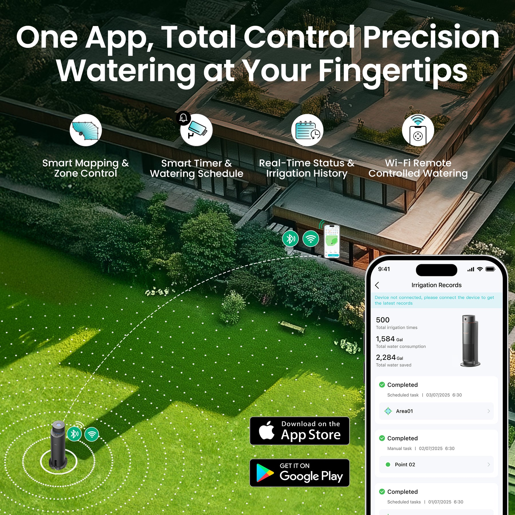 IrriSense N2, 4-in-1 Smart Sprinkler & Irrigation System