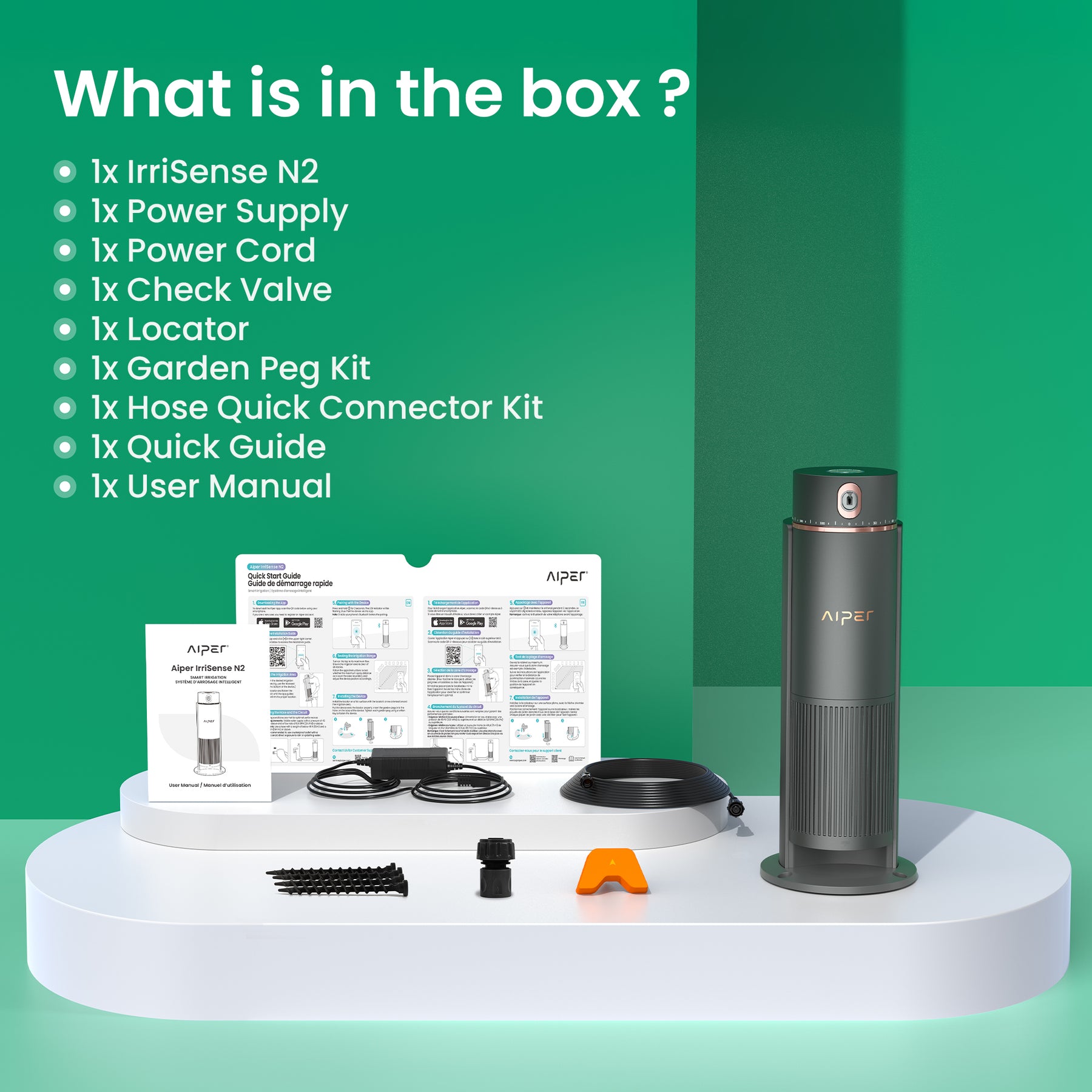 IrriSense N2, 4-in-1 Smart Sprinkler & Irrigation System
